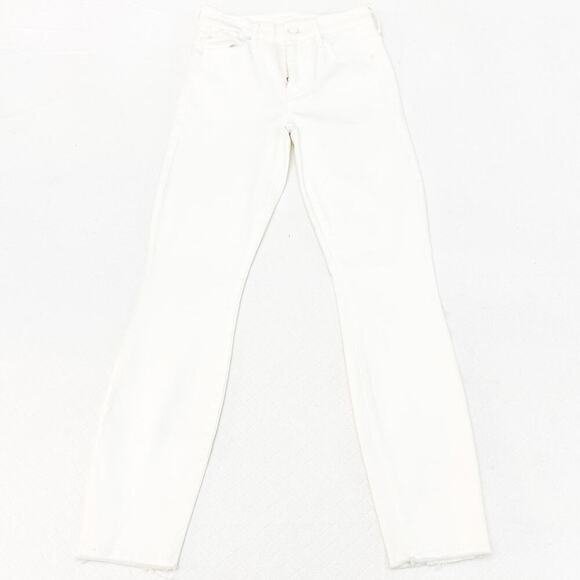 Mother High Waisted Looker Dagger Ankle fray Glass Slipper Denim Jeans Size 24 - Picture 2 of 11